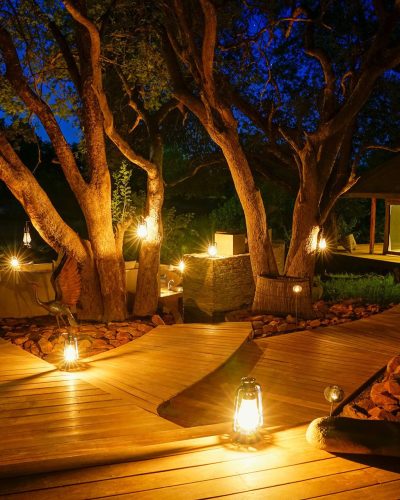 Koro River Camp at night